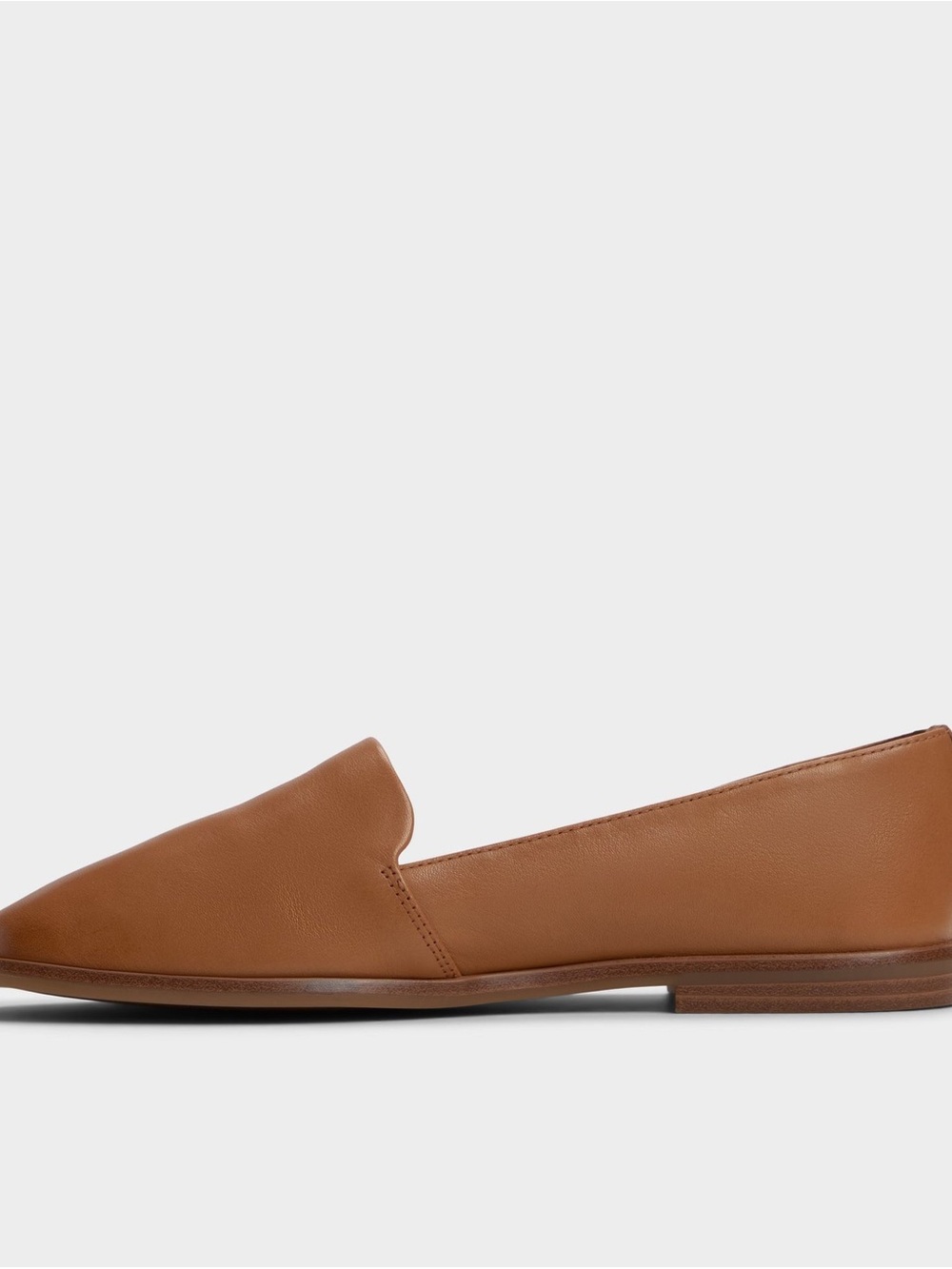 Aldo Women's Cognac Leather Slip-On Loafers - Picture 3 of 10